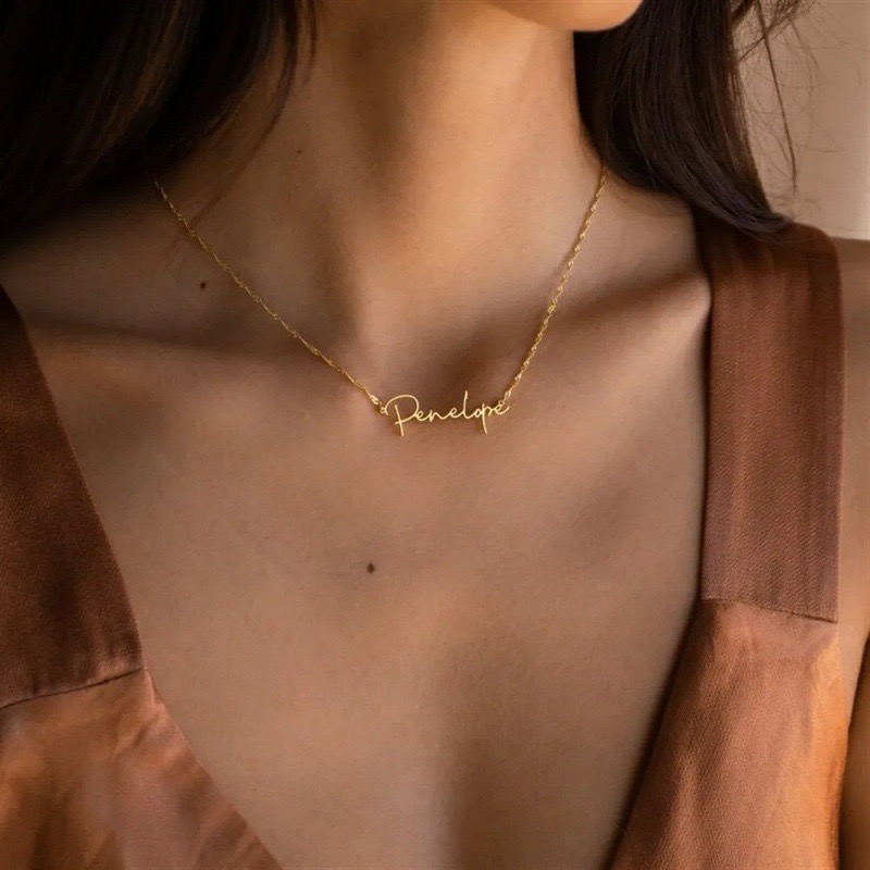 Custom Name Water Ripple Neckl - Body Jewelry Wholesale reseña y precio