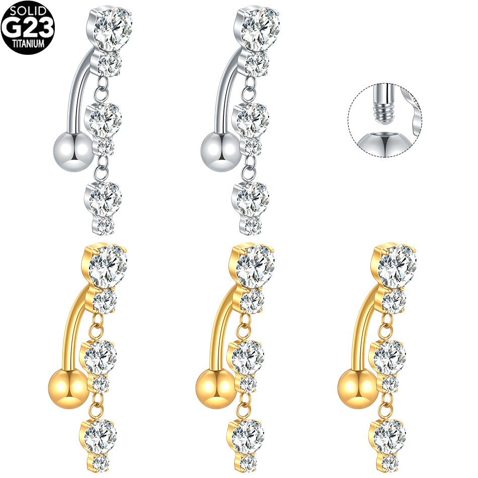 1/5PCS Titanium Reversed Bar C - Zoor Body Jewelry reseña y precio