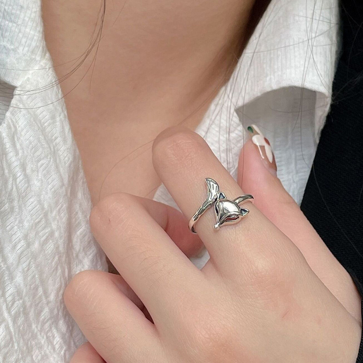 925 Sterling Silver Fox Vintag - Body Jewelry Wholesale reseña y precio