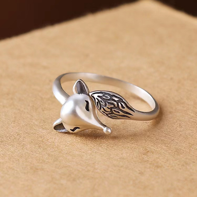 925 Sterling Silver Fox Vintag - Body Jewelry Wholesale reseña y precio