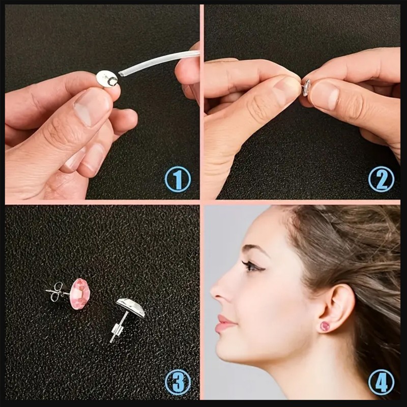 1 Set Box Ear Hook Single Loop - Body Jewelry Organizer reseña y precio
