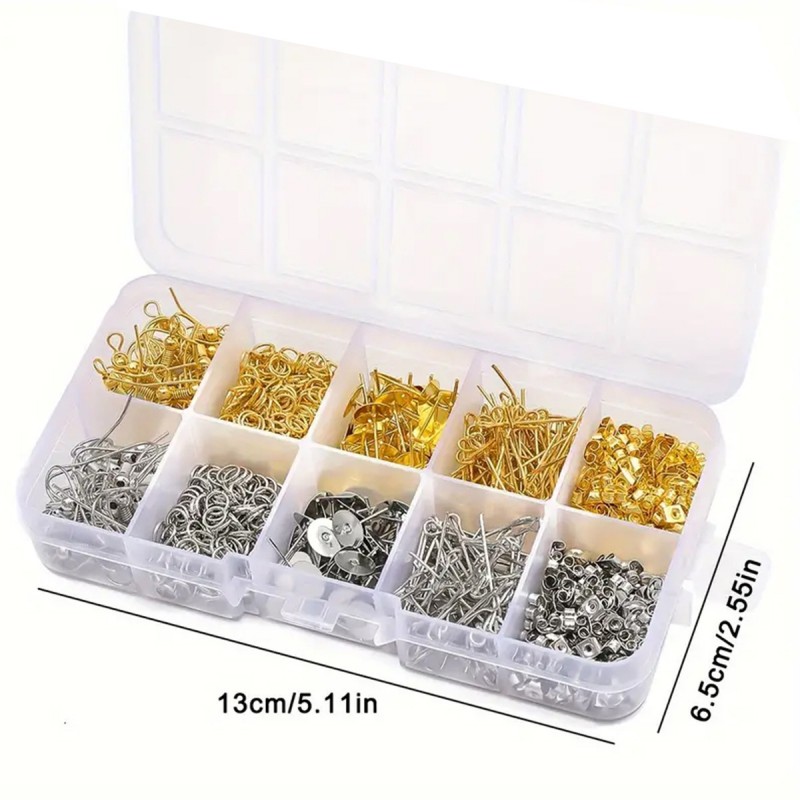 1 Set Box Ear Hook Single Loop - Body Jewelry Organizer reseña y precio