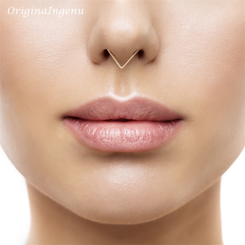 925 Silver Nose Ring Gold Fill - Body Jewelry Real Gold reseña y precio