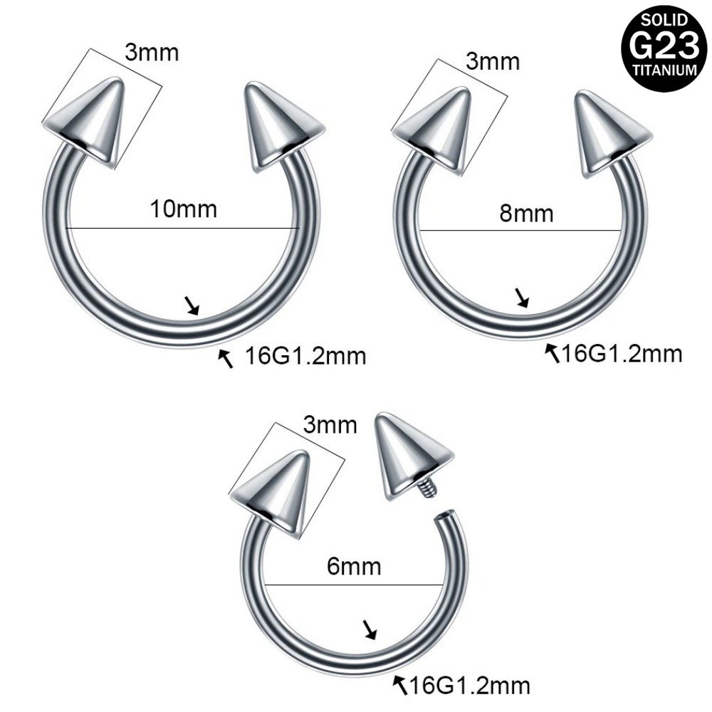 F136 Titanium Hoop Nose Rings  - Zoor Body Jewelry reseña y precio