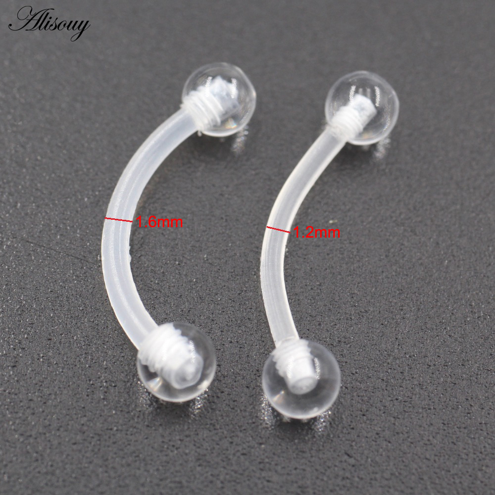 2PCS Transparent Acrylic Balls - Zoor Body Jewelry reseña y precio